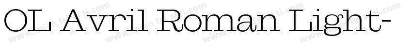 OL Avril Roman Light字体转换